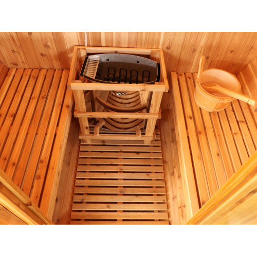 Traditional Barrel Sauna for 2-4 People with 6kW Heater