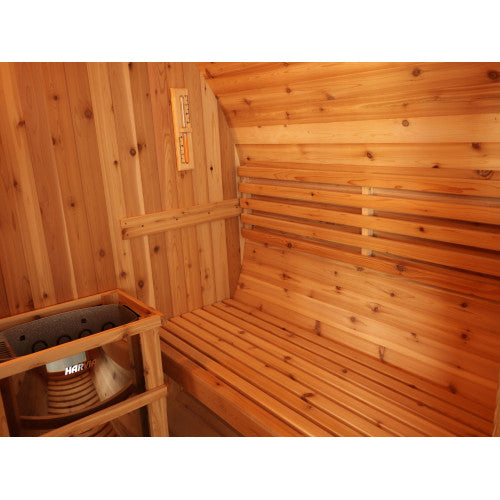 Traditional Barrel Sauna for 2-4 People with 6kW Heater