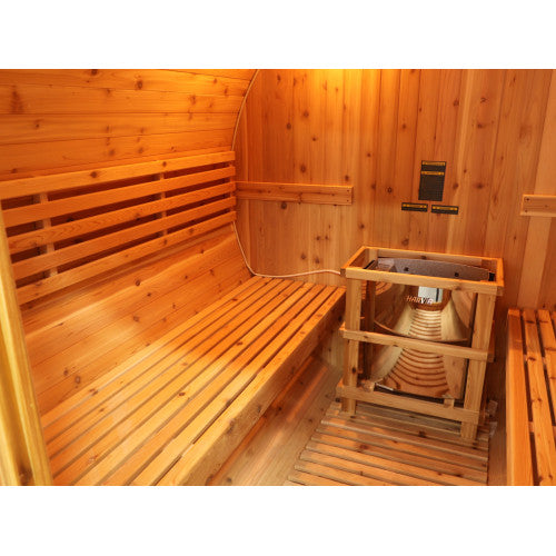 Traditional 4-Person Sauna with 6kW Heater